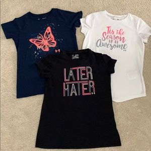 Girls under armour shirt bundle